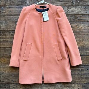 ZARA coral coat jacket NEW